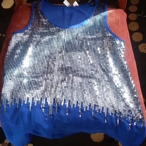 Blue glittery shirt for kids